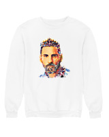 Φούτερ χωρίς κουκούλα Γυναικείο - Messi - Color Thumbnail 'Ασπρο