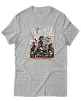 T-Shirt  Γυναικείο - Metal Is Here - Color Thumbnail Γκρί Μελανζέ