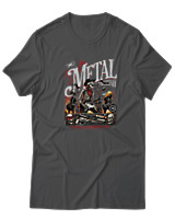 T-Shirt  Γυναικείο - Metal Is Here - Color Thumbnail Ανθρακί
