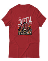 T-Shirt  Γυναικείο - Metal Is Here - Color Thumbnail Κόκκινο