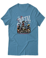 T-Shirt  Γυναικείο - Metal Is Here - Color Thumbnail Τυρκουάζ