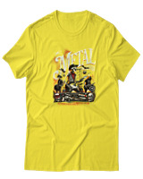 T-Shirt  Γυναικείο - Metal Is Here - Color Thumbnail Κίτρινο