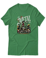 T-Shirt  Γυναικείο - Metal Is Here - Color Thumbnail Πράσινο