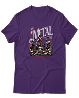 T-Shirt  Γυναικείο - Metal Is Here - Color Thumbnail Μώβ