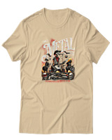 T-Shirt  Γυναικείο - Metal Is Here - Color Thumbnail Μπέζ