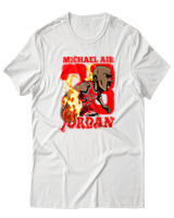 T-Shirt Αντρικό - Michael Air Jordan - Color Thumbnail Άσπρο