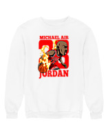 Φούτερ χωρίς κουκούλα Γυναικείο - Michael Air Jordan - Color Thumbnail 'Ασπρο