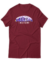 T-Shirt Αντρικό - Milan - Color Thumbnail Σκούρο Κόκκινο