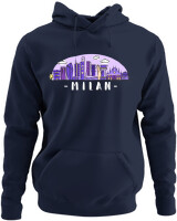 Φούτερ με κουκούλα - Milan - Color Thumbnail Navy Blue