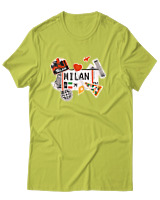 T-Shirt Αντρικό - Milan Tickets - Color Thumbnail Λαχανί