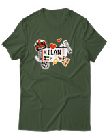 T-Shirt Αντρικό - Milan Tickets - Color Thumbnail Κυπαρισσί