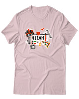 T-Shirt Αντρικό - Milan Tickets - Color Thumbnail Απαλό Ροζ