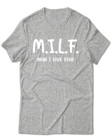 T-Shirt Unisex - Milf - Color Thumbnail Γκρι Μελανζέ