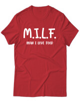 T-Shirt Unisex - Milf - Color Thumbnail Κόκκινο