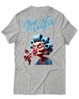 T-Shirt Unisex - Milfa - Color Thumbnail Γκρι Μελανζέ