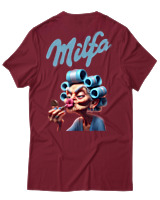 T-Shirt Unisex - Milfa - Color Thumbnail Σκούρο Κόκκινο