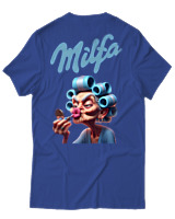 T-Shirt Unisex - Milfa - Color Thumbnail Μπλε Ρουά