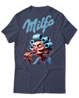 T-Shirt Unisex - Milfa - Color Thumbnail Μπλε Γκρι
