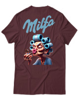 T-Shirt Unisex - Milfa - Color Thumbnail Μπορντό