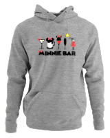 Φούτερ με κουκούλα - Mini Bar - Color Thumbnail Γκρι Μελανζέ