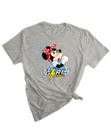 T-Shirt Woman Fashion Γυναικείο - Minnie Can Do It - Color Thumbnail GREY MELANZE