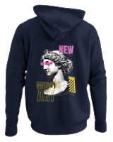 Φούτερ με κουκούλα - Modern Art - Color Thumbnail Navy Blue