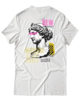 T-Shirt Αντρικό - Modern Art - Color Thumbnail Άσπρο