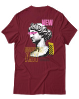 T-Shirt Αντρικό - Modern Art - Color Thumbnail Σκούρο Κόκκινο