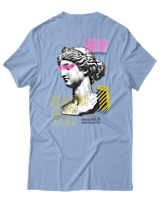 T-Shirt Αντρικό - Modern Art - Color Thumbnail Γαλάζιο