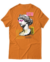 T-Shirt Αντρικό - Modern Art - Color Thumbnail Πορτοκαλί
