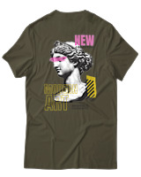 T-Shirt Αντρικό - Modern Art - Color Thumbnail Χακί