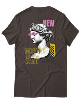 T-Shirt Αντρικό - Modern Art - Color Thumbnail Καφέ