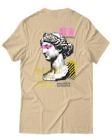 T-Shirt Αντρικό - Modern Art - Color Thumbnail Μπεζ