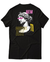 T-Shirt  Γυναικείο - Modern Art - Color Thumbnail Μαύρο