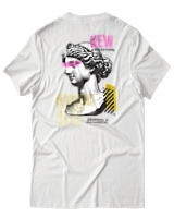 T-Shirt  Γυναικείο - Modern Art - Color Thumbnail Άσπρο