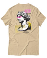 T-Shirt  Γυναικείο - Modern Art - Color Thumbnail Μπέζ