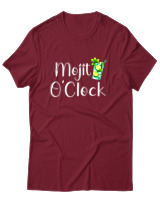 T-Shirt Αντρικό - Mojito O Clock - Color Thumbnail Σκούρο Κόκκινο