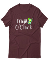 T-Shirt Αντρικό - Mojito O Clock - Color Thumbnail Μπορντό
