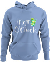 Φούτερ με κουκούλα - Mojito O Clock - Color Thumbnail Blue Carolina