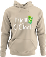 Φούτερ με κουκούλα - Mojito O Clock - Color Thumbnail Μπέζ