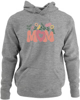 Φούτερ με κουκούλα - Mom - Color Thumbnail Γκρι Μελανζέ