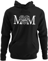 Φούτερ με κουκούλα - Mom - Color Thumbnail Μαύρο
