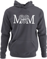 Φούτερ με κουκούλα - Mom - Color Thumbnail Ανθρακί