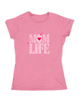 Κοριτσίστικο Κοντομανικο Παιδικό - Mom Life - Color Thumbnail Ροζ