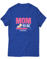 T-Shirt  Γυναικείο - Mom To Be - Color Thumbnail Μπλέ Ρουά