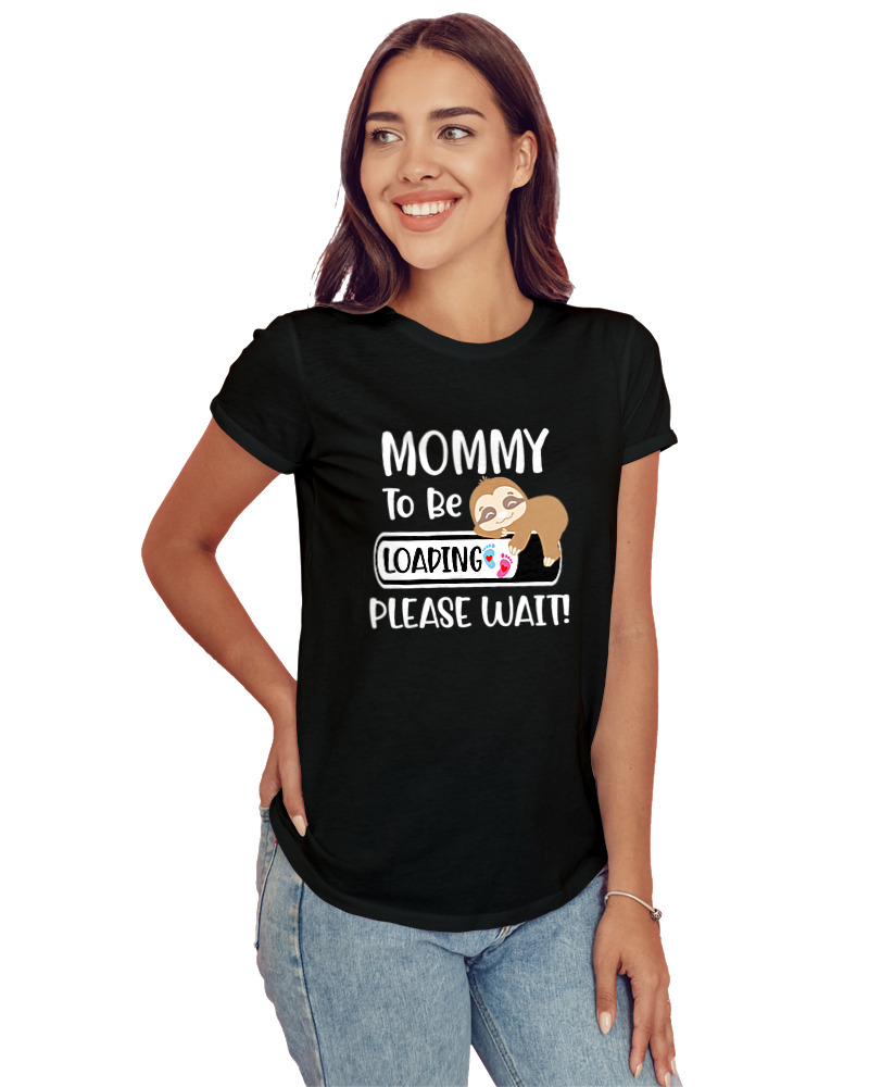 T-Shirt Στενή Γραμμή - Mommy To Be Loading - Image 1