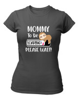 T-Shirt Στενή Γραμμή - Mommy To Be Loading - Color Thumbnail Ανθρακί