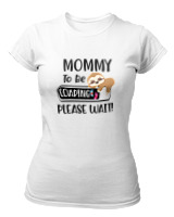 T-Shirt Στενή Γραμμή - Mommy To Be Loading - Color Thumbnail ΄Ασπρο