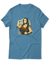 T-Shirt Αντρικό - Mona Lisa Muscles - Color Thumbnail Τιρκουάζ