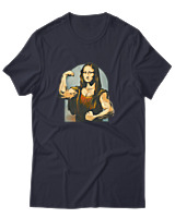 T-Shirt Αντρικό - Mona Lisa Muscles - Color Thumbnail Σκούρο Μπλε